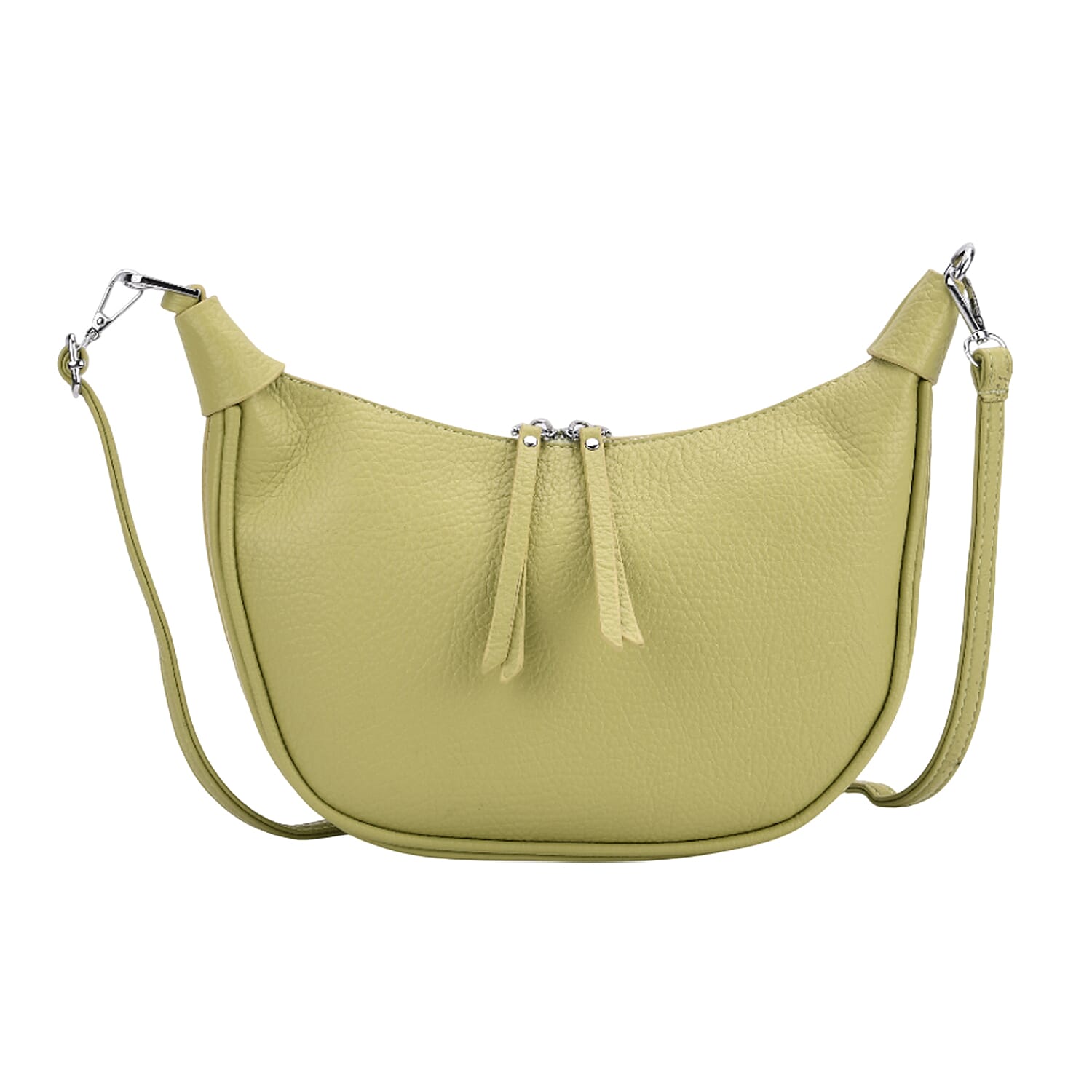 Casual Crescent Shoulder Bag - Green