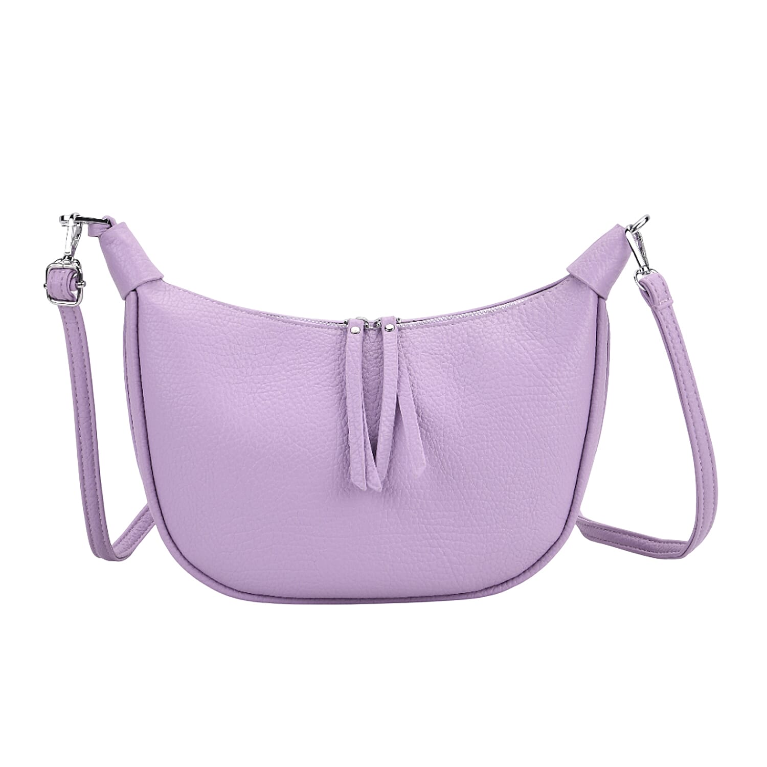 Casual Crescent Shoulder Bag - Purple