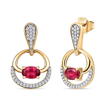 https://tjcuk.sirv.com/Products/80/4/8043634/African-Ruby-White-Zircon-Dangling-Earring-in-18K-Vermeil-Yellow-Gold-_8043634.jpg?w=342&h=342