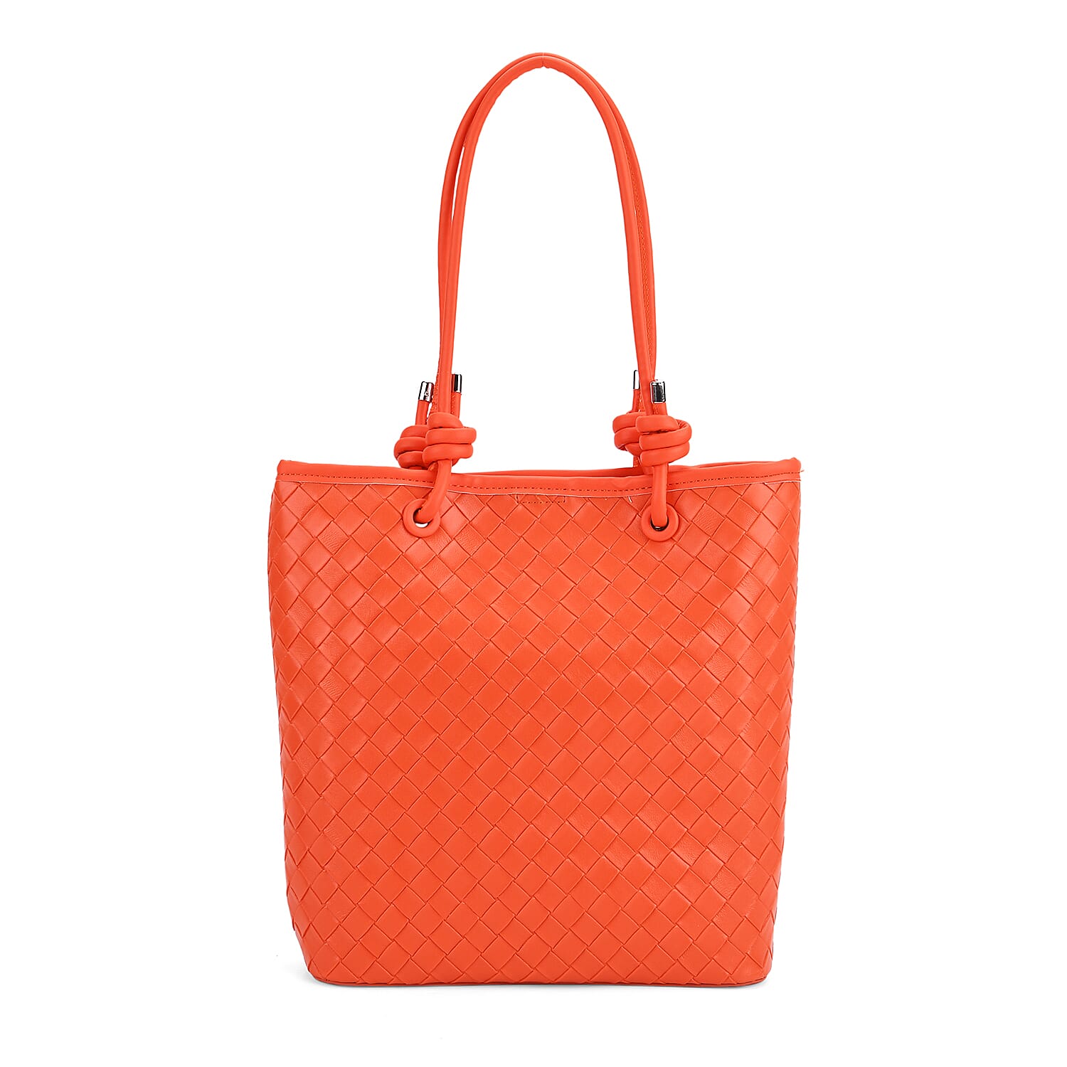 Classic Structured Tote Bag - Orange