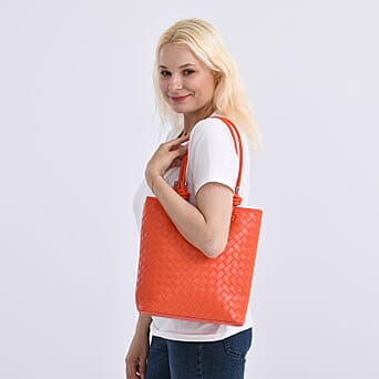 https://tjcuk.sirv.com/Products/80/4/8043812/PU-Patterned-Tote-Bag-Size-25x29x7-cm-Orange-Beige_8043812_1.jpg?w=342&h=342