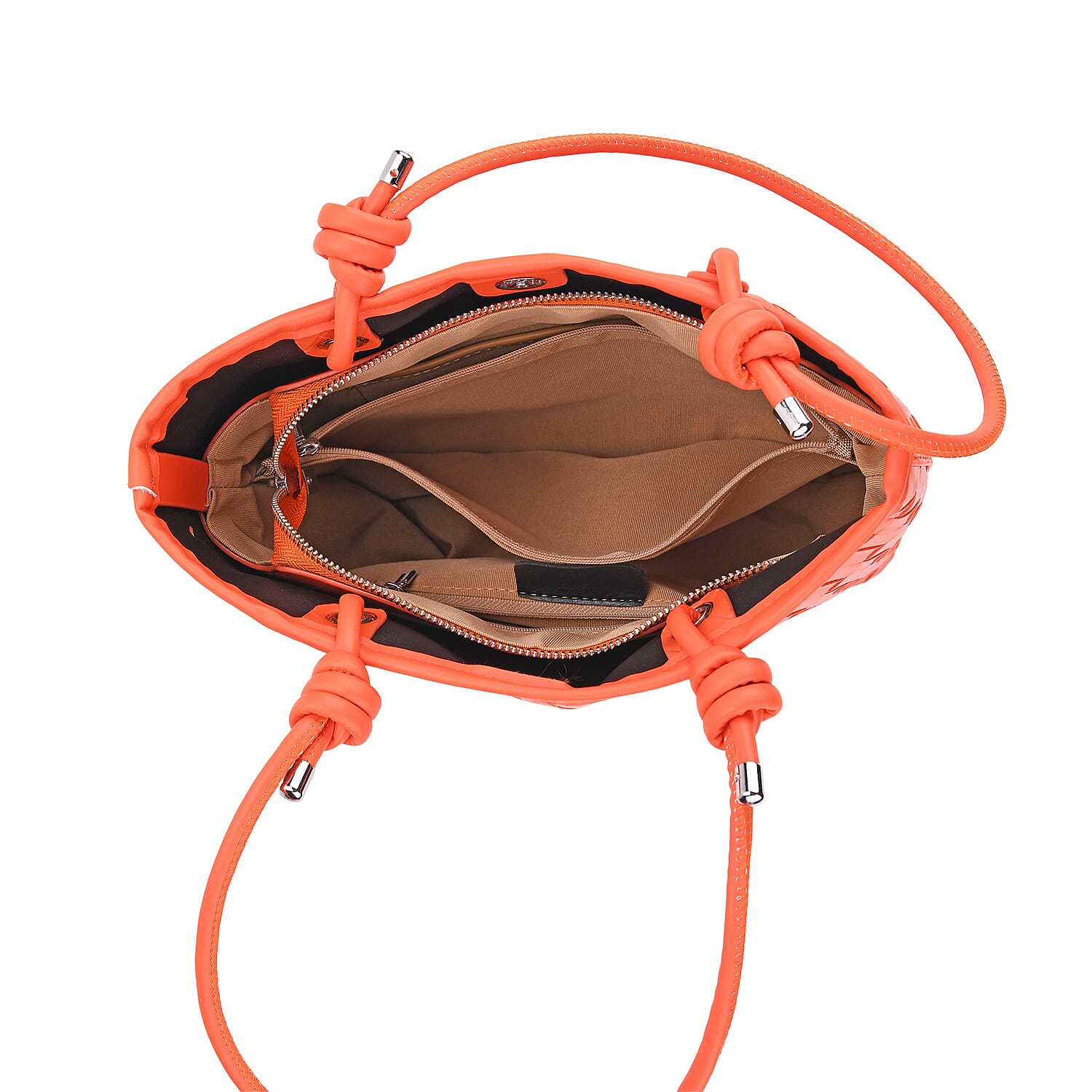 Classic Structured Tote Bag - Orange