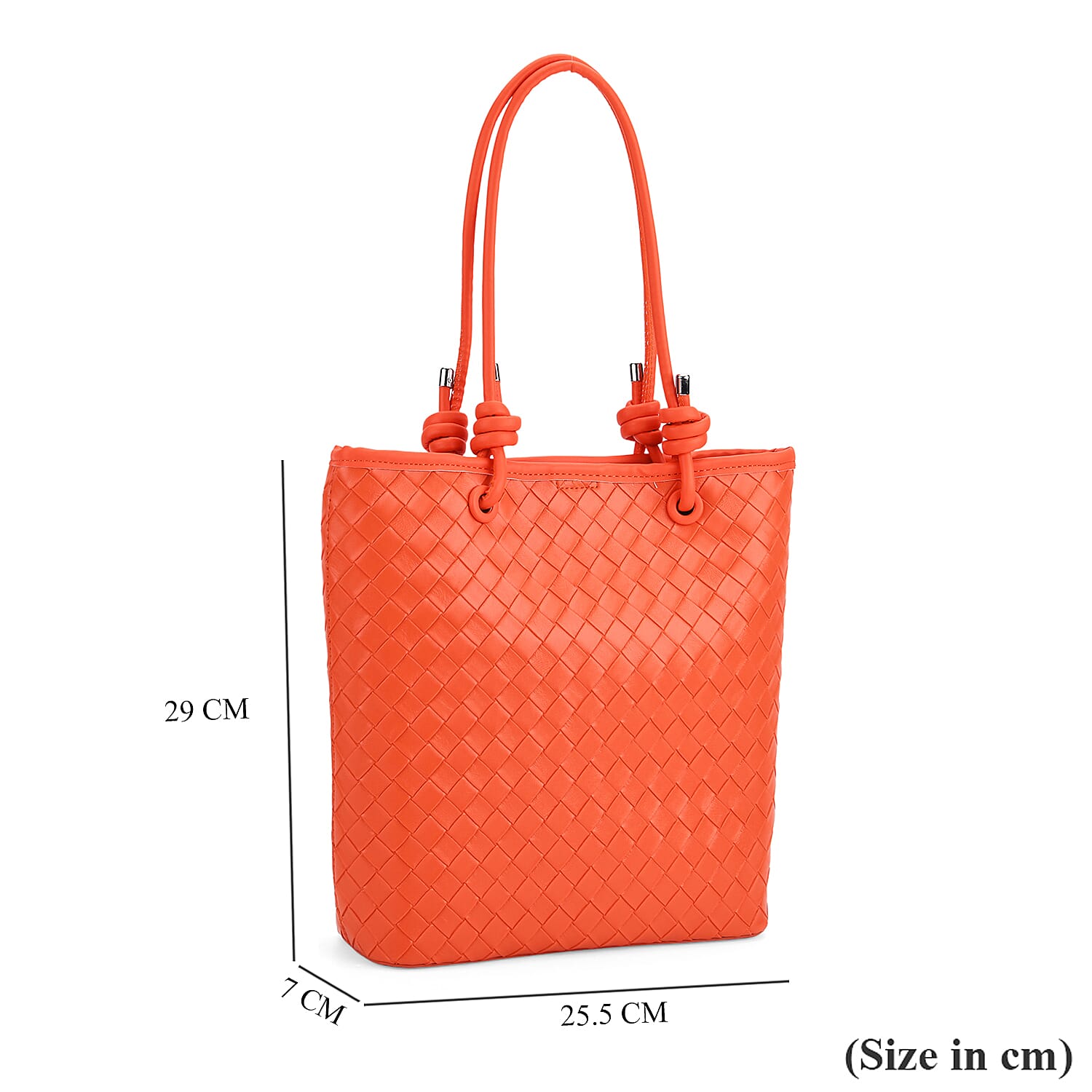 Classic Structured Tote Bag - Orange
