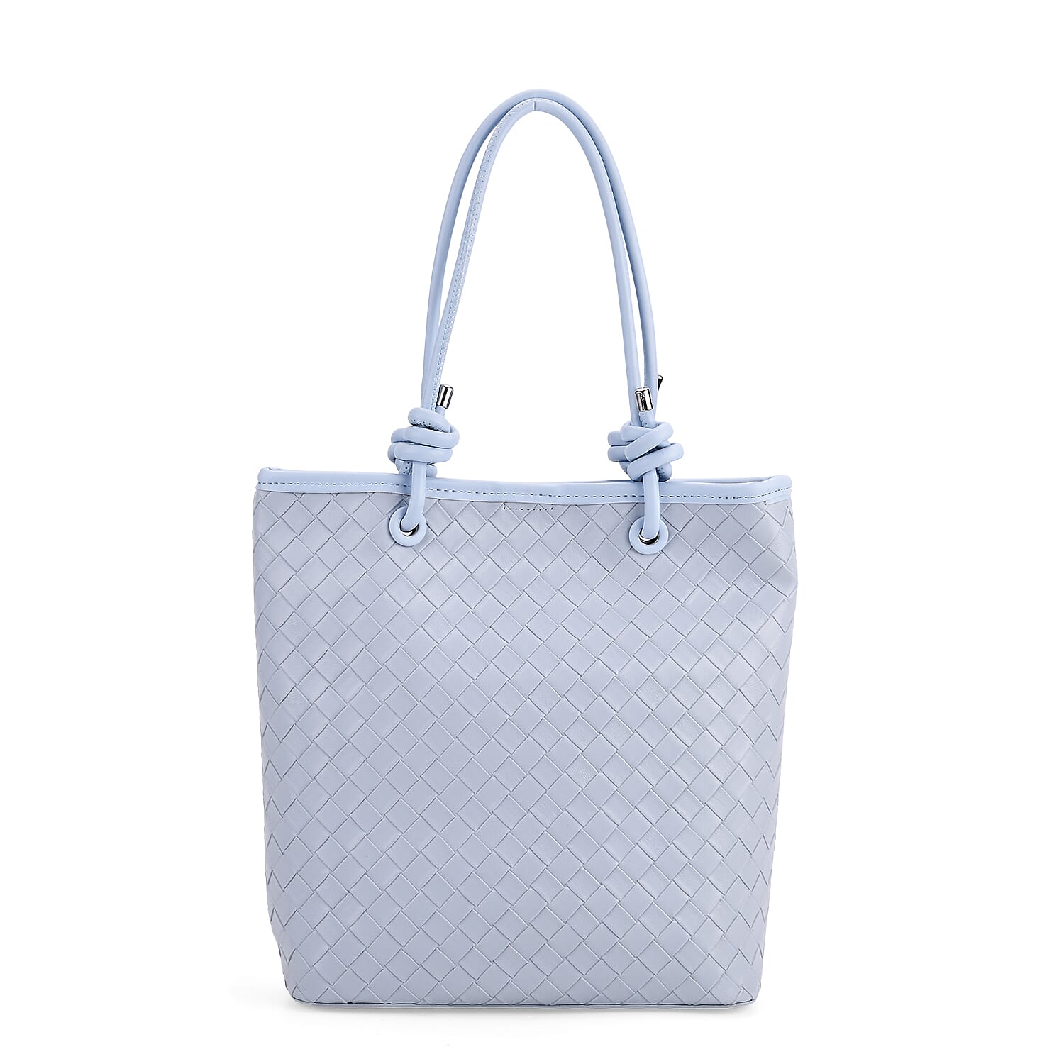 DESIGNER INSPIRED - - Classic Structured Tote Bag - Blue