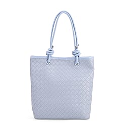 DESIGNER INSPIRED - - Classic Structured Tote Bag - Blue