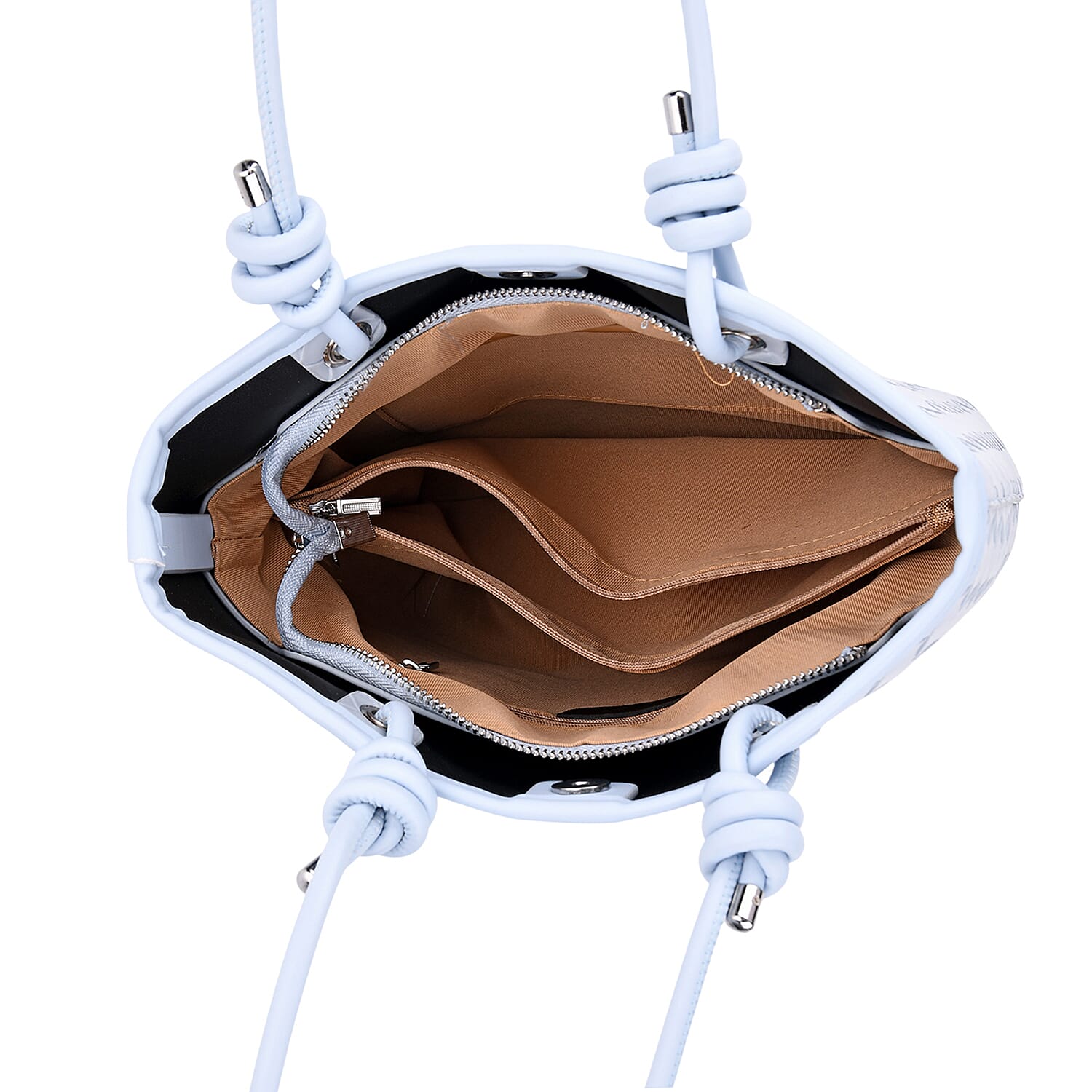 DESIGNER INSPIRED - - Classic Structured Tote Bag - Blue