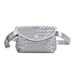 Textured Crossbody Handbag with Adjustable Strap