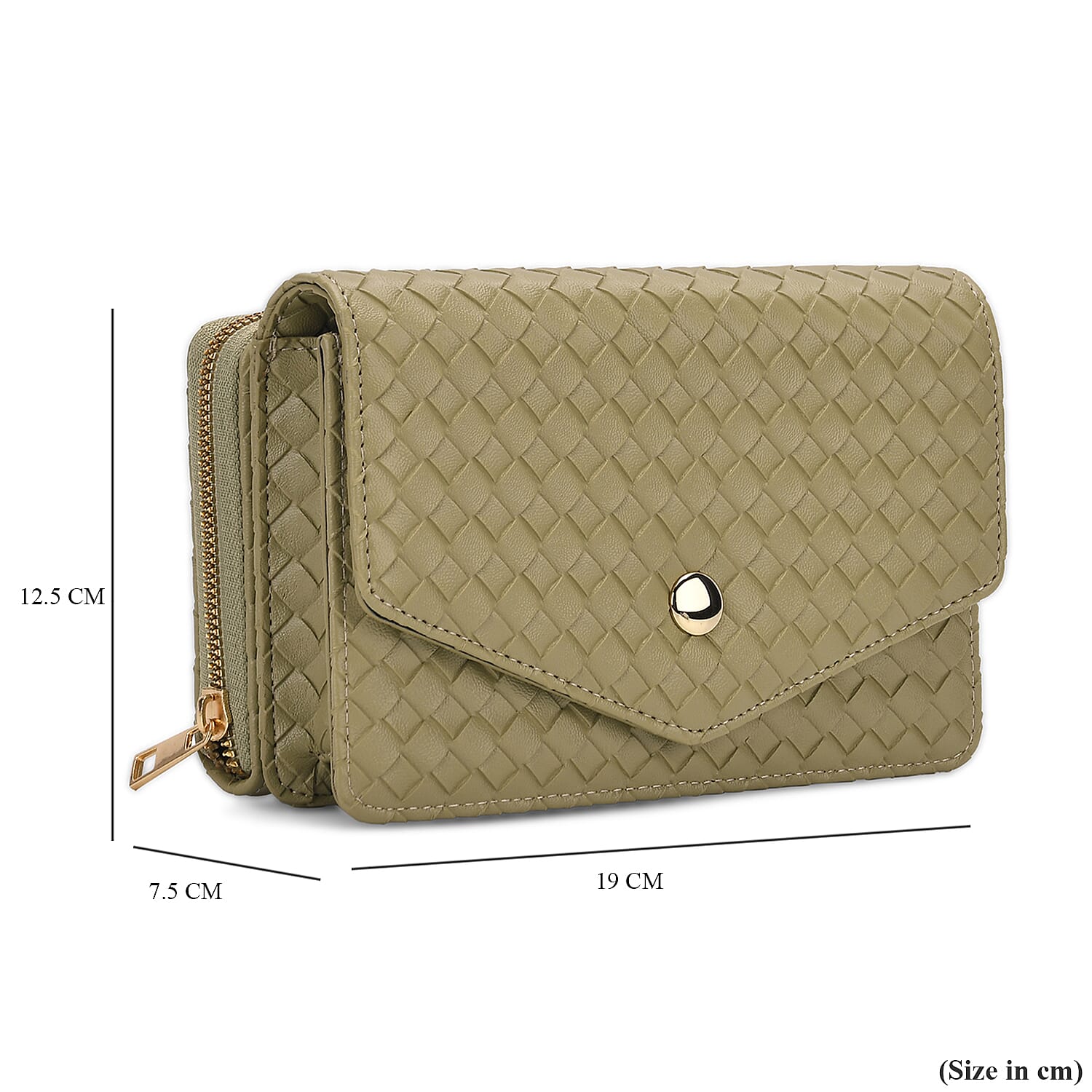 Stylish Crossbody Messenger Bag with Adjustable Strap & Card Slots - Green