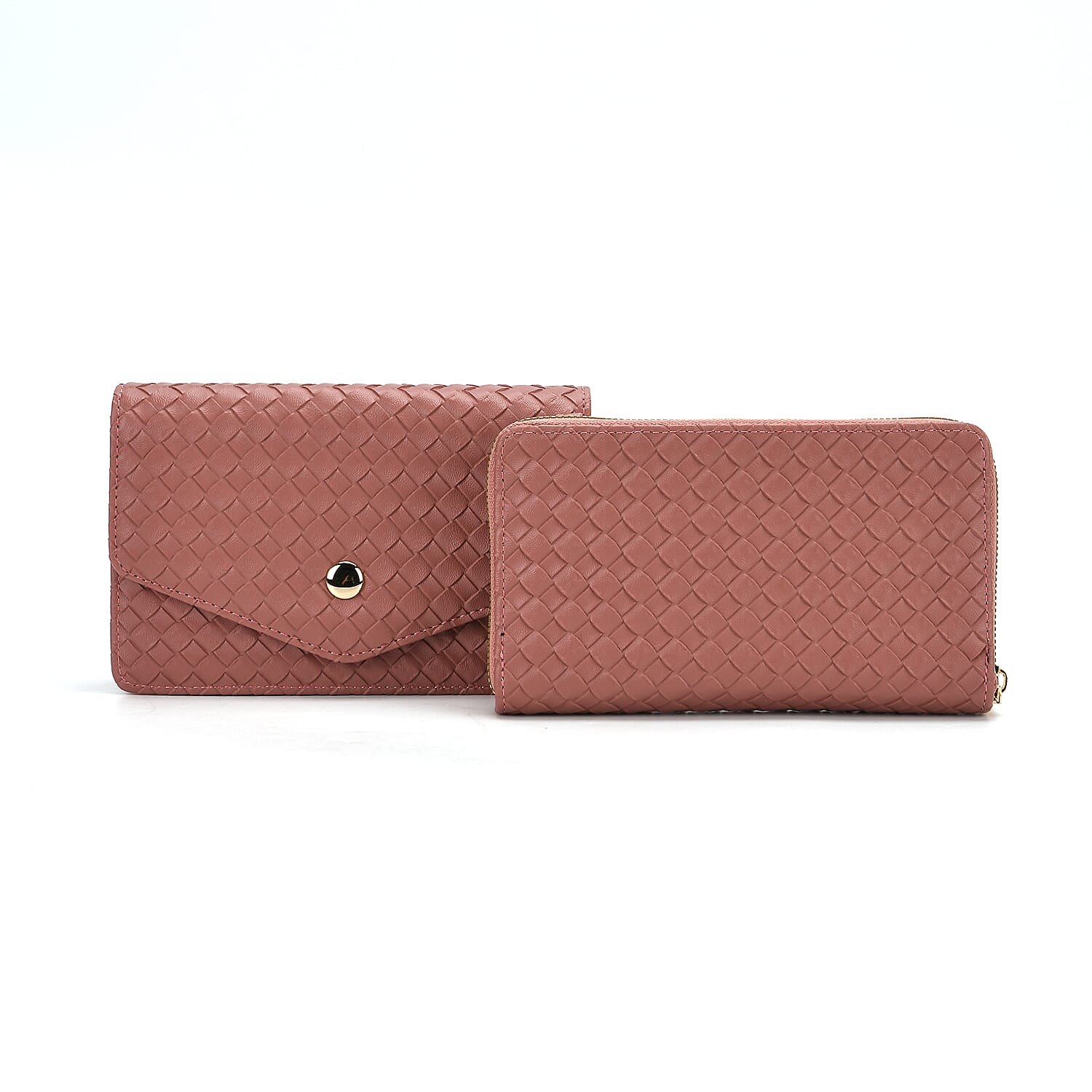 Stylish Crossbody Messenger Bag with Adjustable Strap & Card Slots - Pink