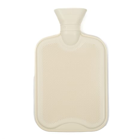 Faux Fur Hot Water Bottle (Size - One Size) - Cream