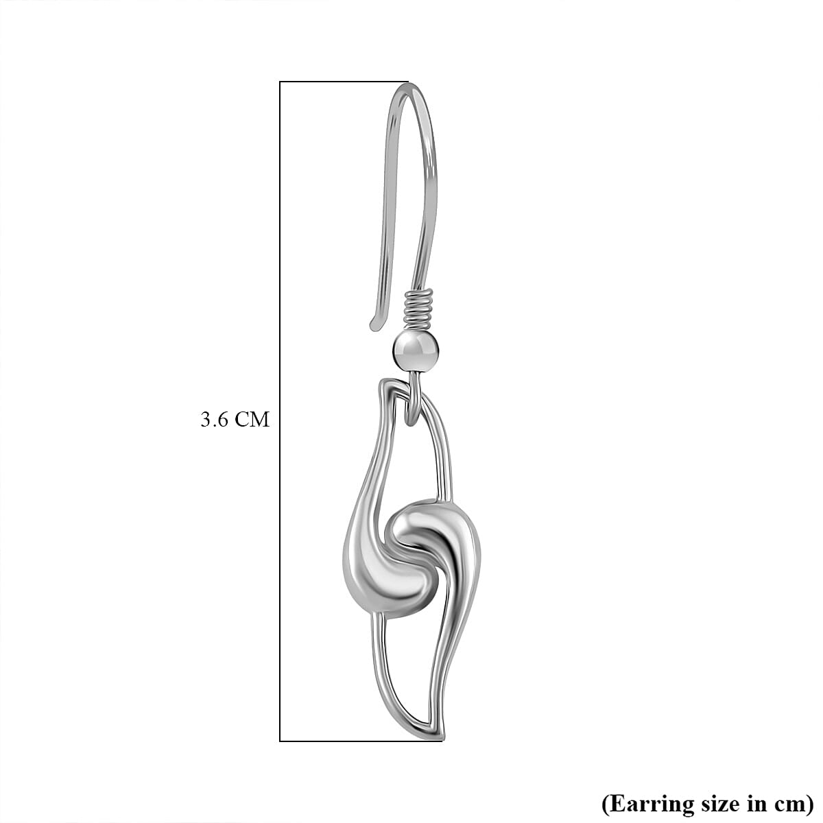 LucyQ - Entwine Drop Collection - Knot Drop Earring with Lever Back in Rhodium Overlay Sterling Silver LucyQ - Entwine Drop Collection - Knot Drop Earring with Lever Back in Rhodium Overlay Sterling Silver