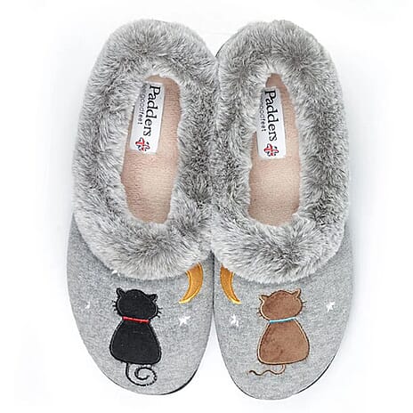 Padders Ladies Slipper (Size - 5) - Grey