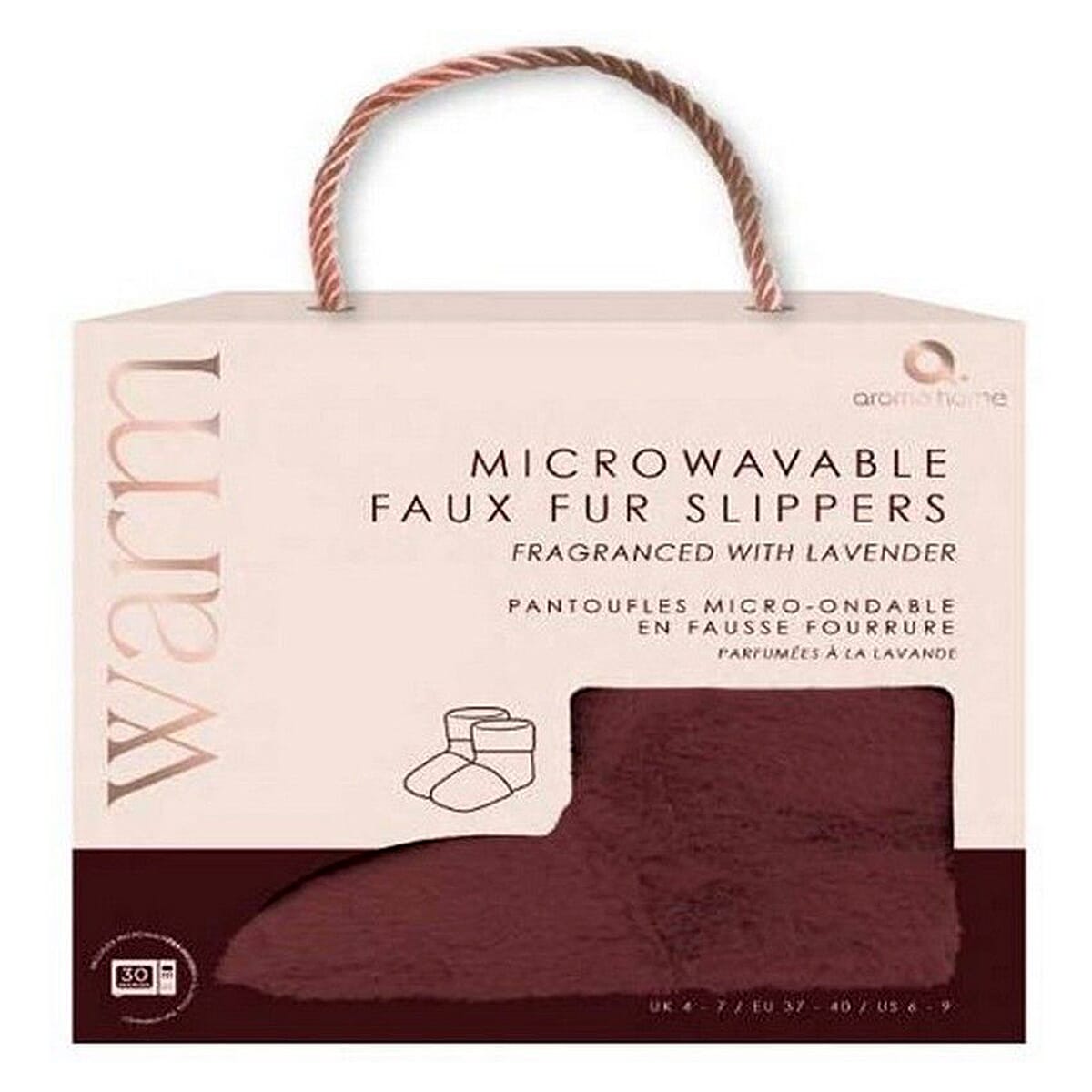 Aroma Home Mens Slipper (Size - One Size) - Burgundy