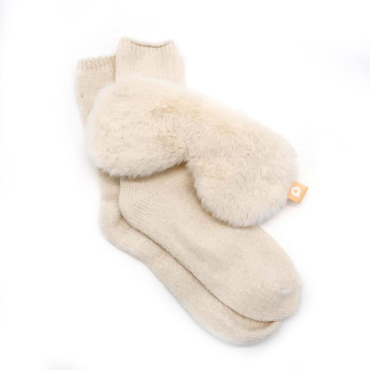 Aroma Home Socks (Size - One Size) - Cream