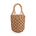 Bohemian Style Fishnet Bucket Bag - Khaki