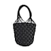 Bohemian Style Fishnet Bucket Bag - Khaki