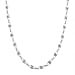 Lucy Q - Entwine Drop Collection - Necklace (Size 20 with Ext) with Lobster Clasp in Rhodium Overlay Sterling Silver