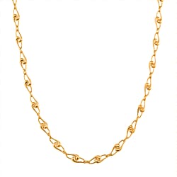 Lucy Q - Entwine Drop Collection Necklace (Size - 20 with Ext) with Lobster Clasp in 18K Vermeil Rose Gold Plated Sterling Silver
