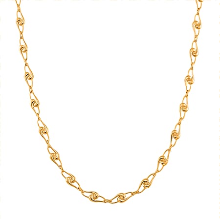 Lucy Q - Entwine Drop Collection Necklace (Size - 20 with Ext) with Lobster Clasp in 18K Vermeil Yellow Gold Plated Sterling Silver Lucy Q - Entwine Drop Collection Necklace (Size - 20 with Ext) with Lobster Clasp in 18K Vermeil Yellow Gold Plated Sterling Silver