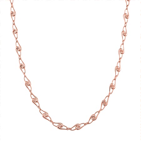 Lucy Q - Entwine Drop Collection Necklace (Size - 20 with Ext) with Lobster Clasp in 18K Vermeil Rose Gold Plated Sterling Silver Lucy Q - Entwine Drop Collection Necklace (Size - 20 with Ext) with Lobster Clasp in 18K Vermeil Rose Gold Plated Sterling Silver