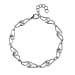 Lucy Q Entwine Drop Collection - Bracelet (Size - 7.5 with Ext) with Lobster Clasp in Rhodium Overlay Sterling Silver