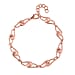 Lucy Q Entwine Drop Collection - Bracelet (Size - 7.5 with Ext) with Lobster Clasp in Rhodium Overlay Sterling Silver