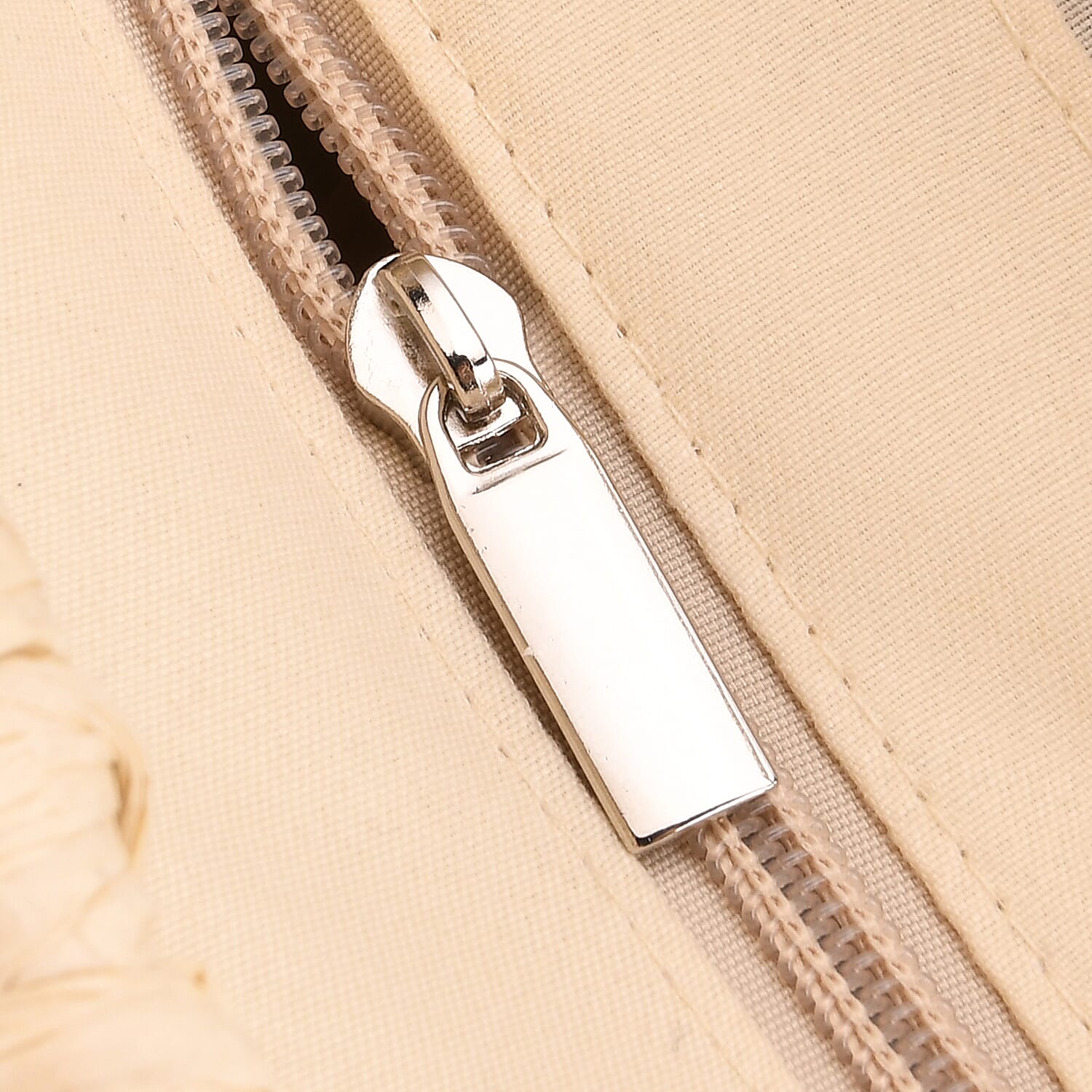 Retro Semi-circle Stripe Straw Beach Handbag - Blue