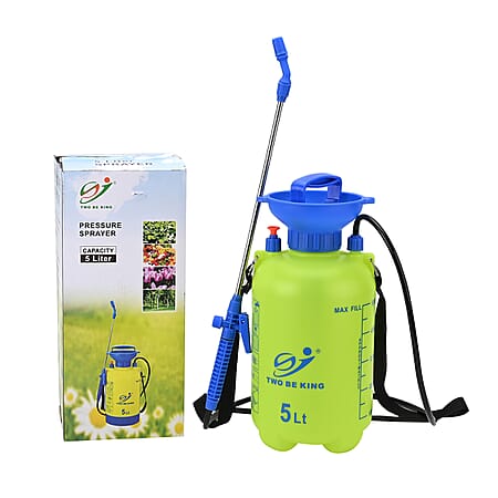 Portable 5 L Pressure Sprayer for Gardening & Cleaning - Yellow & Blue Portable 5 L Pressure Sprayer for Gardening & Cleaning - Yellow & Blue