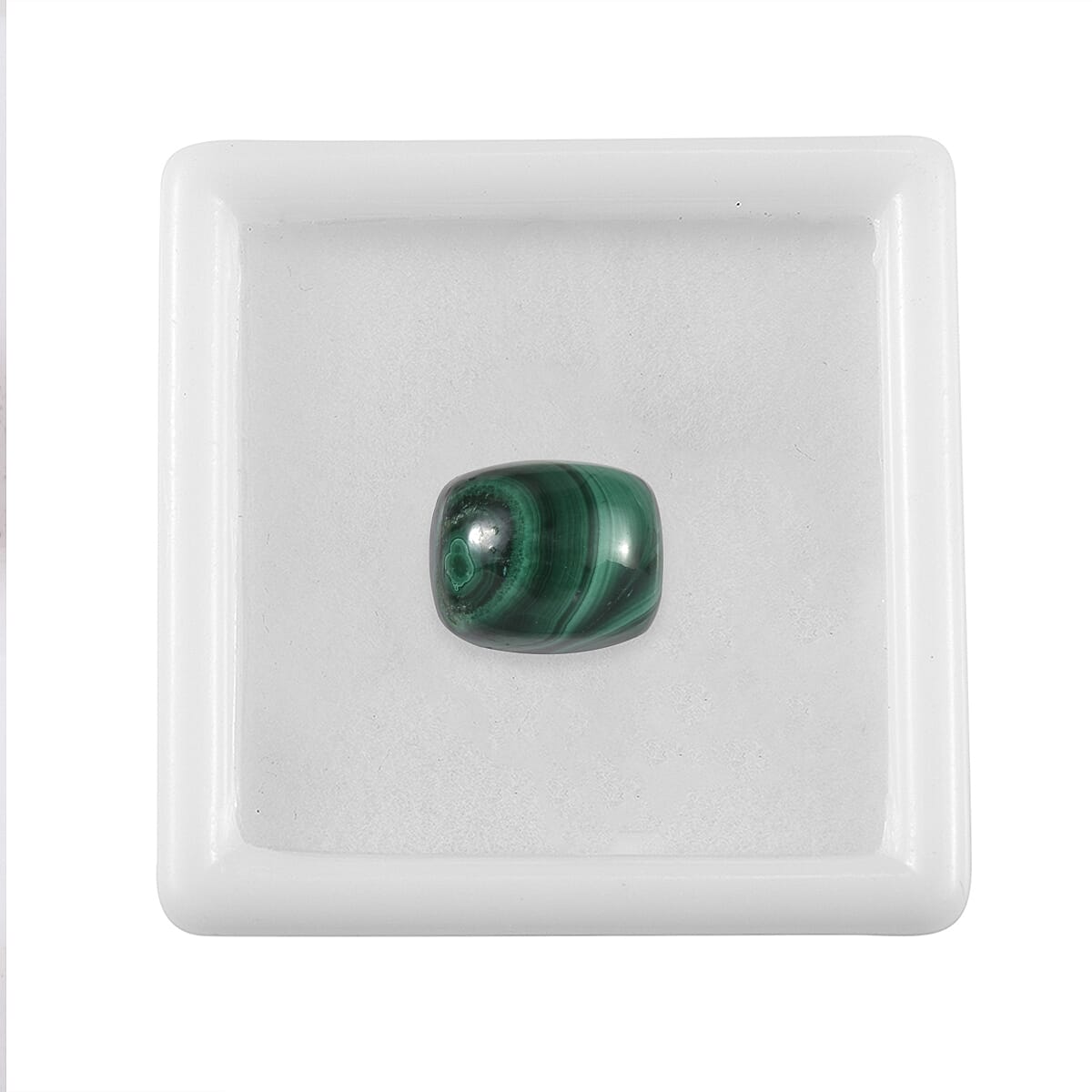 Malachite Cushion Shape Gemstone 6.98 Ct.