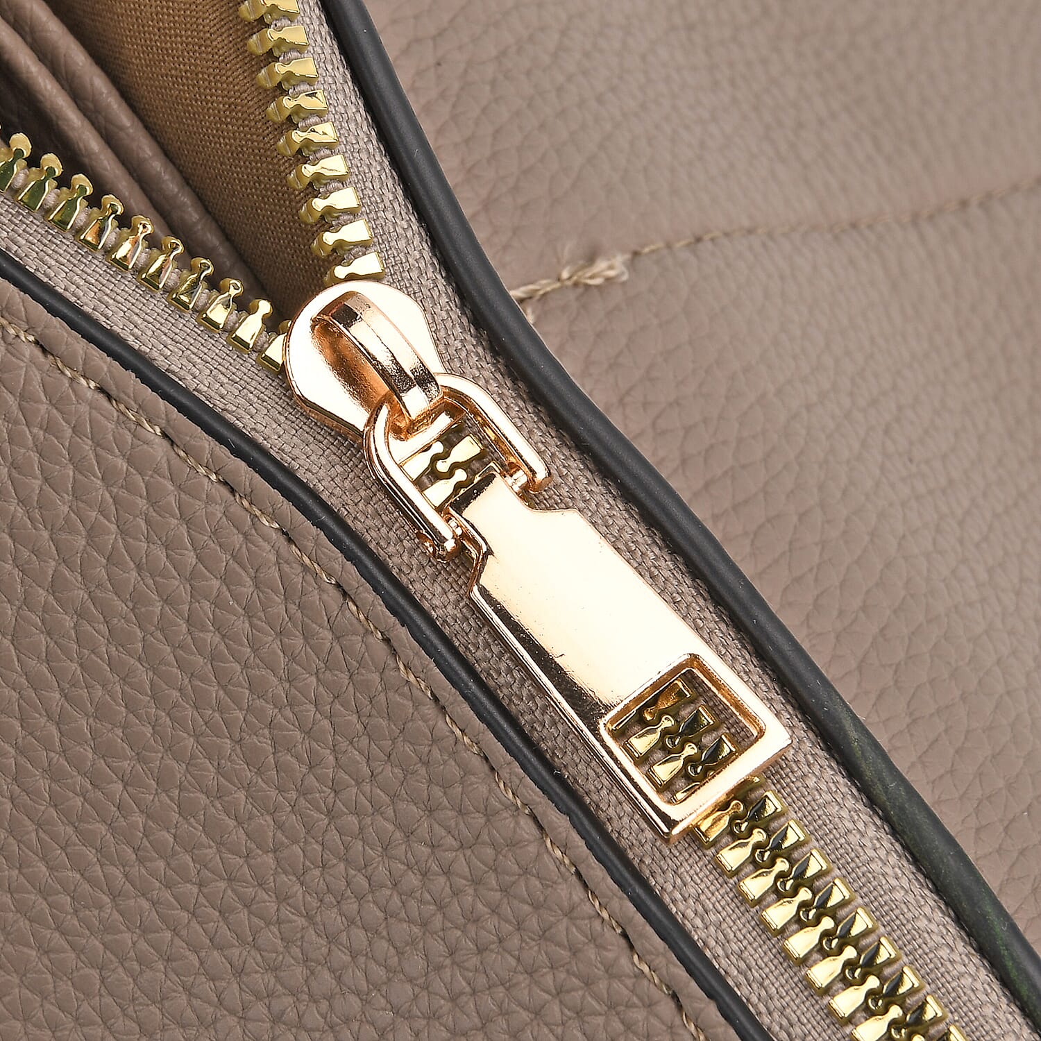 Artisan Crossbody Sling Bag with Geometric Pattern Shoulder Strap - Gray