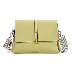 Artisan Crossbody Sling Bag with Geometric Pattern Shoulder Strap - Rust