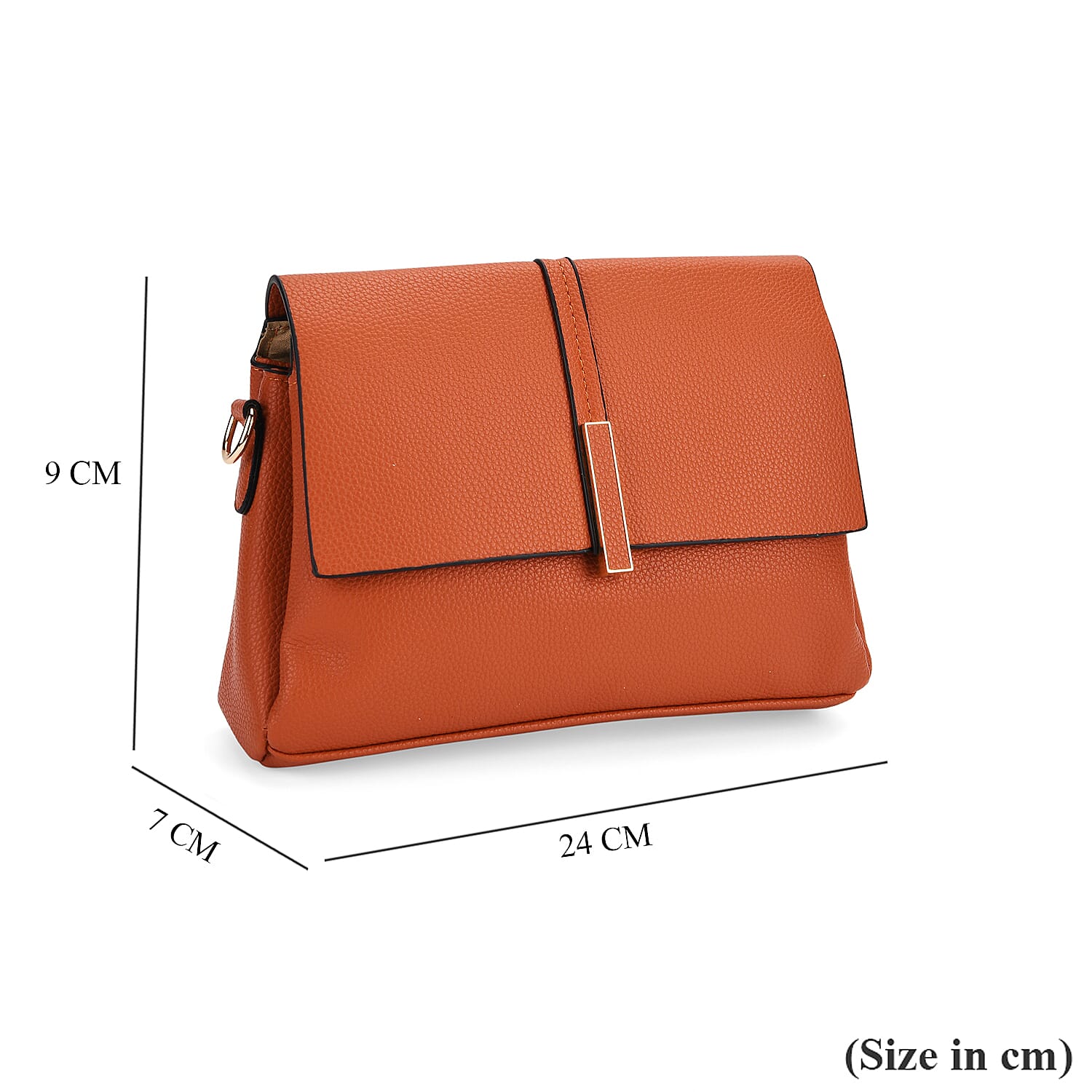 Artisan Sling Bag with Geometric Pattern Strap - Tan