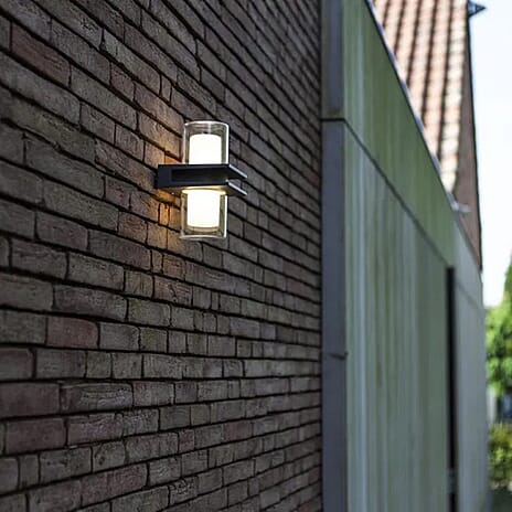 Lutec Tango IP54 Intergrated LED Wall Light (17W) 800 Lumen 3000K - Dark Grey