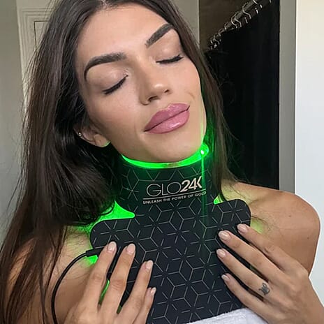 Lowest Ever Price- GLO24k 7 Colour LED Super Mask for the Neck, Chest - Decollete - Lifetime Warranty