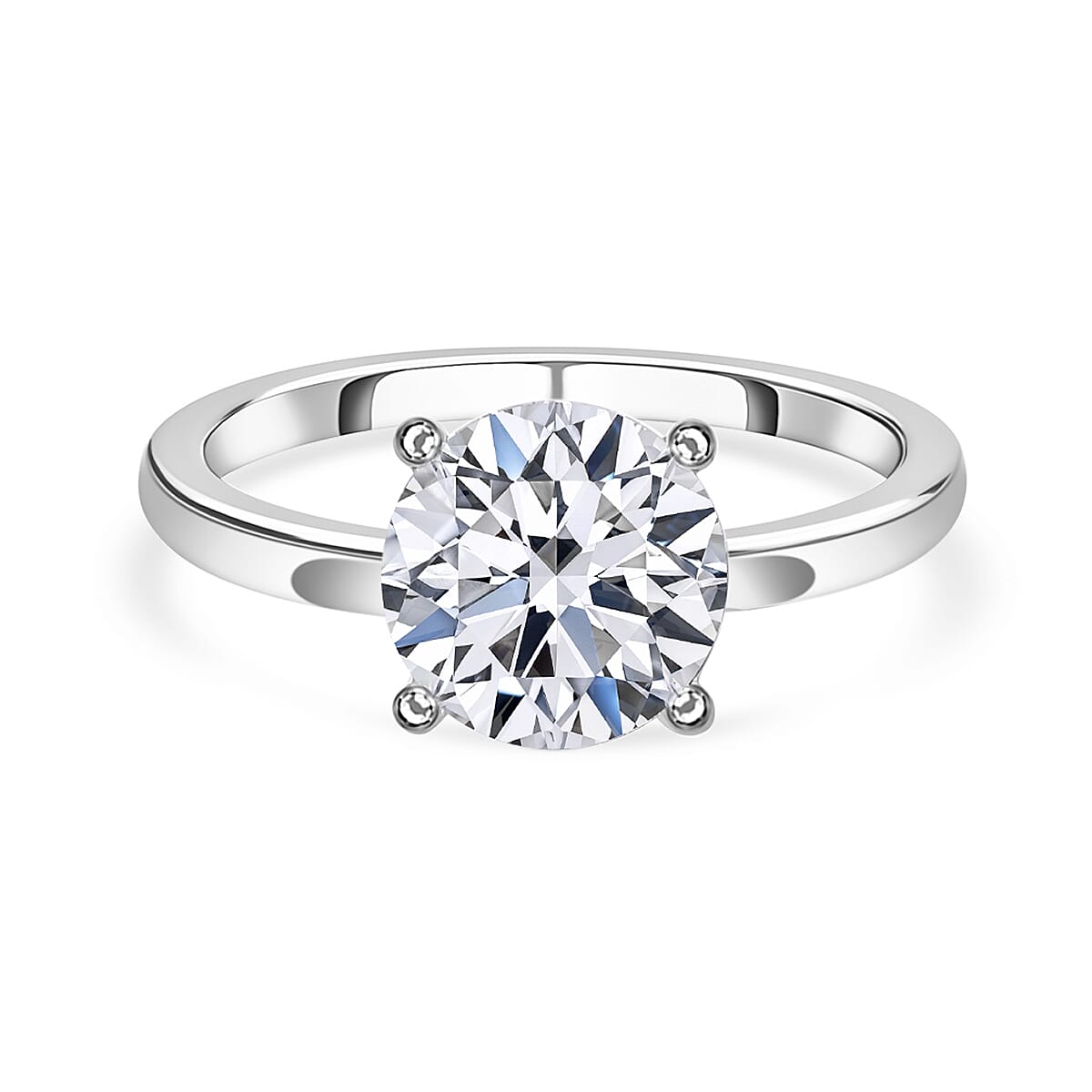 Luxuriant Diamond  9K White Gold Certified (SI-GH) Lab Grown Diamond (Round) Ring 1.00 ct