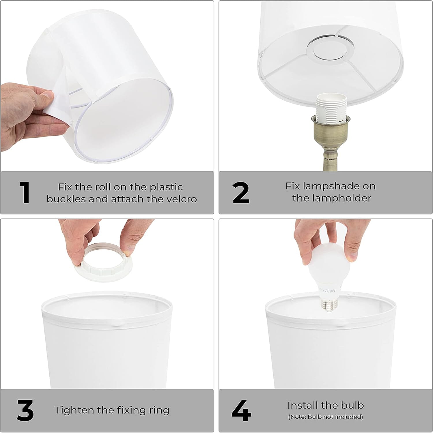 Sarav Chrome Touch Lamp with Grey Shade