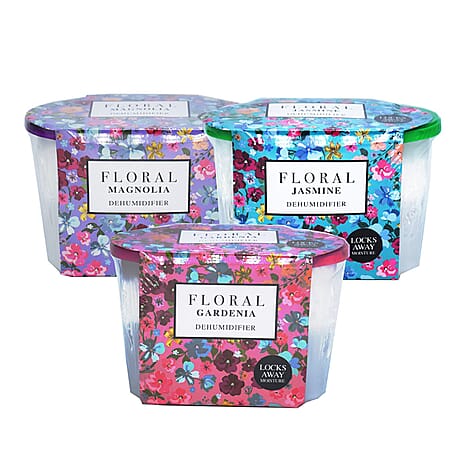 36 Assorted Floral Scented Dehumidifiers - Magnolia, Jasmine, Gardenia