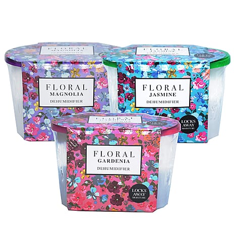 36 Assorted Floral Scented Dehumidifiers - Magnolia, Jasmine, Gardenia