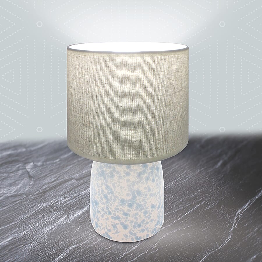 Lesser - Pavey Table Lamp with Shade - Blue