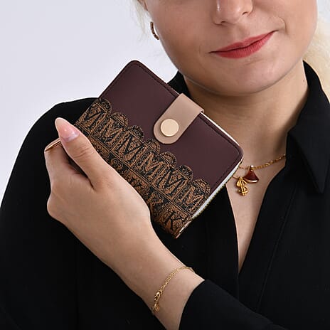 DESIGNER INSPIRED - Set of 2 Wallet - Brown