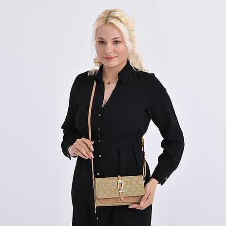 DESIGNER INSPIRED CLOSEOUT-  Pattern Clutch Handbag - Yellow