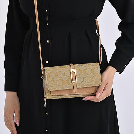 DESIGNER INSPIRED CLOSEOUT-  Pattern Clutch Handbag - Yellow