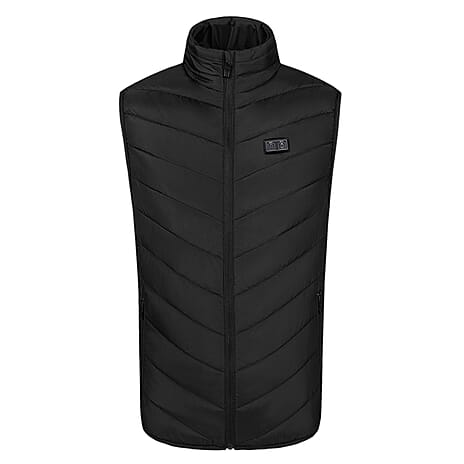 Eskimo Unisex Heated Padded Gilet (Size L-XL) - Black