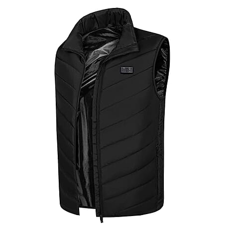 Eskimo Unisex Heated Padded Gilet (Size L-XL) - Black