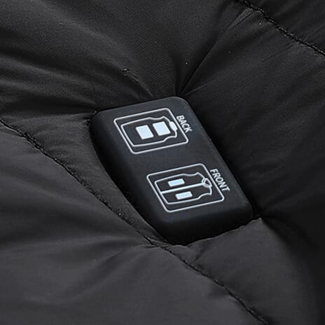 Eskimo Unisex Heated Padded Gilet (Size L-XL) - Black