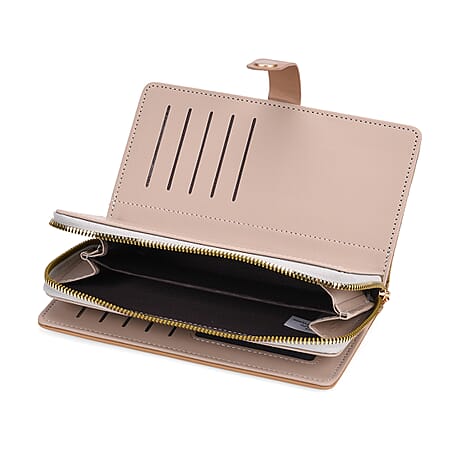 SET OF 2 - Double C Print Clutch - Short Wallet - Yellow