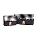 November Special Deal- DESIGNER INSPIRED - Set of 2 Houndstooth Design Wallet - BlackWhite