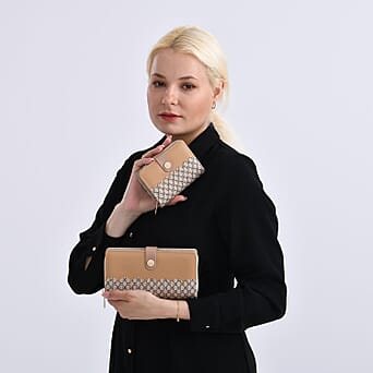https://tjcuk.sirv.com/Products/80/4/8046723/PU-Patterned-Wallet-Size-7x1x3-in-Khaki-Khaki_8046723_1.jpg?w=342&h=342