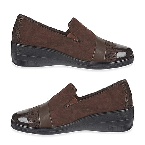 Shoetree Ladies NERISSA Slip-on Comfort Shoe (Size 3) - Brown