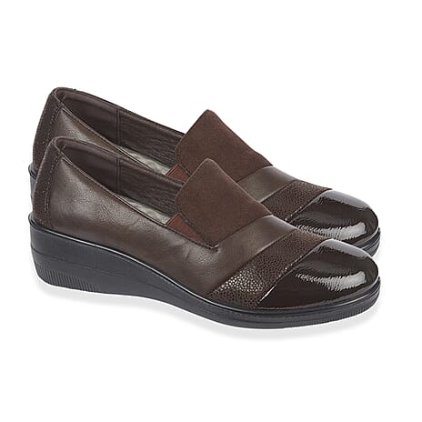 Shoetree Ladies NERISSA Slip-on Comfort Shoe (Size 3) - Brown